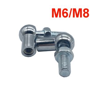 범용 M6/M8 가스 스트럿 커넥터로드 엔드 피팅 볼 조인트 밸브 스레드 헤드 자동차 프론트 보닛 리어 부트
