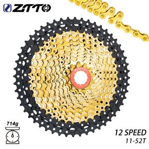 ZTTO MTB 자전거 HG 허브 m9100 GX EAGLE용 프리휠 스프로킷 12 S 체인 단 11-52T 카세트 52T 12V K7 블랙