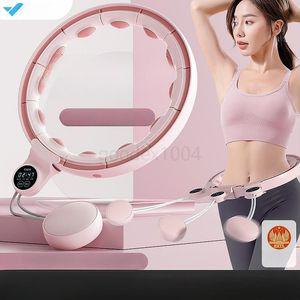 스마트 훌라후프 가벼운 복부 다이어트 스포츠 슬리밍 얇은 허리 운동 분리형 피트니스 서클 체육관 훈련