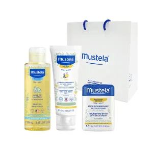 무스텔라 고보습 세트 (오일 100ml+너리싱 크림 40ml+스틱 9.2g)