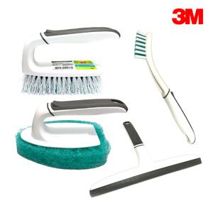 3M 욕실청소 다용도 브러쉬 틈새브러쉬 흠집방지헤드 유리닦이