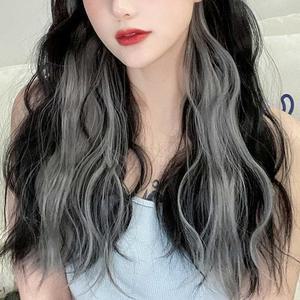 [HYIJO4LW_4B]웨이브 앞머리가발 붙임머리 컬러풀 스타일링