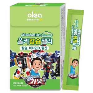 아주약품 올키X카봇 칼슘젤리 샤인머스켓맛 15p