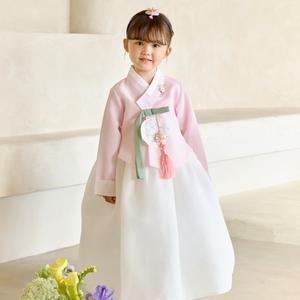 [키즈톡톡] 희서 여아 한복 (1-5호) 유아 돌 아기 여자아이 유치원 한복세트 저고리 당의 설 추석