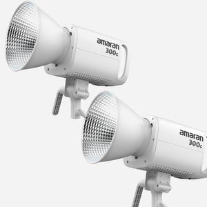 어퓨처정품 Aputure amaran 300c White RGB LED 2등 아마란 300C 화이트 RGB LED 라이트 2등-조명스탠드