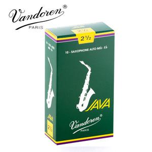 Vandoren JAVA 색소폰 알토 Mib Eb 리드 강도 2.5 # 3 그레이 그린 박스 10 정품 프랑스