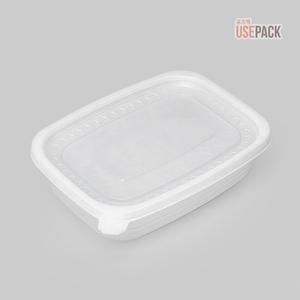 EH 사각 죽용기 소 50개 반투명 세트 냉장고 반찬 소분 포장 밀폐용기