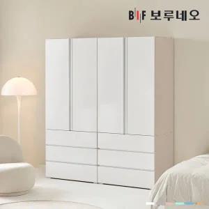 [착불]보루네오 타키 1600 K세트 장롱 장농 이불장 미니 아이 작은방 원룸 슬림 서랍 5자 6자