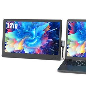 노트북용 MAXFREE 휴대용 모니터, 12인치 FHD 노트북 모니터 익스텐더 USB C /HDMI, 여행용 플러그 앤 플레이 화면 /스마트 커버, 외장 모니터 /WINDOWS /MAC /표면 /안드로이드 /스위치