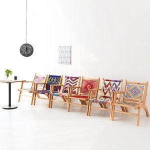 마켓비 JASMIN/CROSSSTICH 원목안락의자 망고나무 편한식탁의자