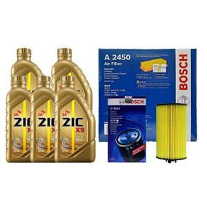 SK지크 올란도 1.6 디젤 지크 X9 LS 5W30 5L 엔진오일+필터 세트 0014-2450