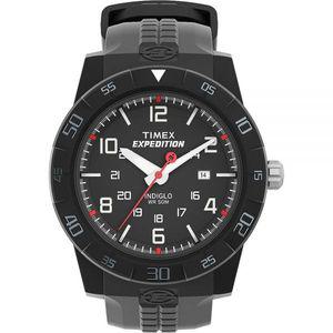 Timex 익스피디션 러기드 코어 아날로그 (Expedition Rugged Core Analog) 시계, 탐험 러기드, 블랙.