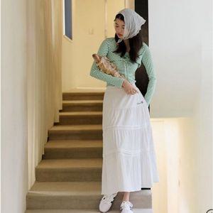 [갤러리아] [Blue Label] 밴딩 핀턱 티어드 스커트 (ER3OSK40)