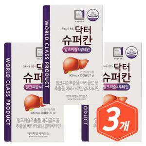 닥터슈퍼칸 밀크씨슬 루테인 30캡슐 x 3개 밀크시슬 MILKTHISTLE