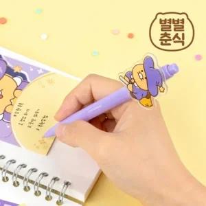 카카오프렌즈 별별춘식 캐릭터 아크릴 패치 볼펜 마법사 필기구