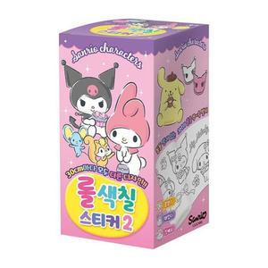 [MEL1MQ40_52GP]캐릭터 스티커 색칠놀이 롤색칠스티커2 3개