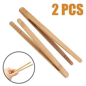 팝업기 대 나무 음식 토스터 집게 차 핀셋 토스트 피클 요리 주방 액세서리 18cm 2