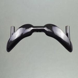 로고 없음 카본 핸들바 구부러진 바 트랙 바, 스프린터 드롭 바, 3K 광택 매트 마감, 31.8mm 370 385mm 레