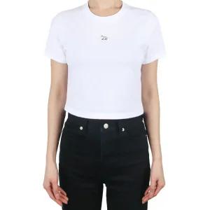 메종키츠네 25SS 여성 베이비 폭스 반팔티 화이트 OW00104KJ0008 P100