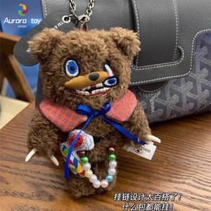 귀여운 하미 쿠마 봉제 , Usj 주변, 할로윈 피규어, 무서운 곰 펜던트, 어린이 수집 선물, 13cm