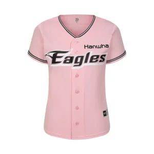 W 한화 이글스 2024 유니폼 슬림 핏 핑크 논 마킹 버전 W Hanwha Eagles 2024 Uniform Slim Fit Pink Non M