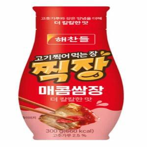 해찬들 고기찍어먹는장 찍장 매콤쌈장 300g