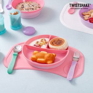 트위스트쉐이크 흡착식판 미니+그릇2종(플레이트+3칸)