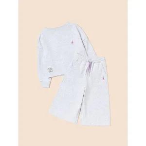 백화점매장판 빈폴키즈 BEANPOLE KIDS 여아 그래픽 포인트 상하세트 - 라이트 그레이 BI5141G142 쥬니어 키