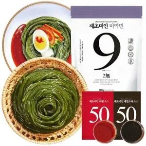 해초미인 미역면 25입 + 비빔소스 15입 + 메밀소스 10입