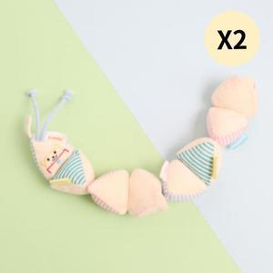 콤비 아기 애벌레인형 촉감놀이 오감발달 장난감 X2개