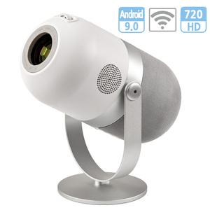 900S 미니 LED 빔 프로젝터 HD 720p 고화질 안드로이드 9.0 WIFI 미러링 소형 휴대용 가정용 사무실 캠핑 차박