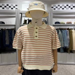 [원더플레이스] 원더플레이스 꼬모니노즈 SUMMER STRIPE POLO KNIT (WN246TDSWZ01)