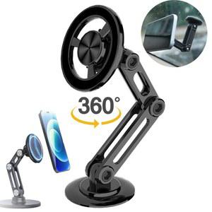 회전 스마트폰 마그네틱 휴대폰 360 마운트 네비게이션 차량용 스탠드 GPS 가능 대시보드 자동 브래킷 거치대