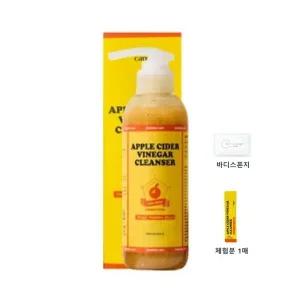 [마미케어] 애사비 클렌저 특대용량 200ml 1개 + 체험분 1매 증정 사과 토닝 광채 유산균 팩