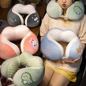 (총알배송) 목베개 기내 여행 비행기목베개 목배게 여행용 기내용 귀여운 동물 목 베개 배게 쿠션