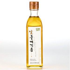 [식품의품격]국산 생들기름 냉압착 들기름 저온압착 생 들깨기름 300ml