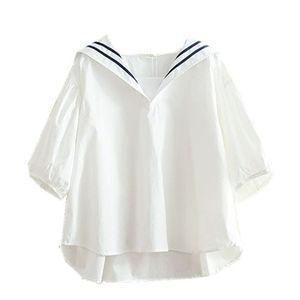 세라복 셔츠 스쿨룩 기능성 마린룩 세일러카라 블라우스