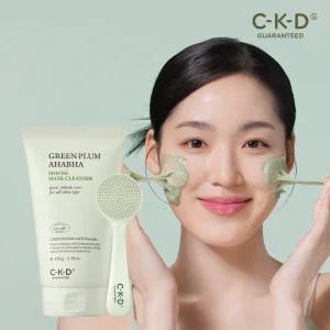 CKD 청매실 AHA BHA 피지제로 팩솝 클렌저 130g+모공 브러쉬