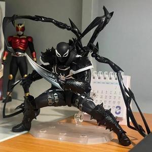 마블 캐릭터 피규어 데스크 장식Venom Revoltech 놀라운 야마구치 피규어 에이전트 애니메이션 피겨 모델