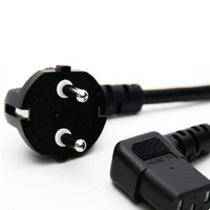 국산 ㄱ자 90도 컴퓨터 모니터 AC 전원코드 220V 10A 전원선 파워케이블 꺾임형 1m 2m 코너 프린터기 복합