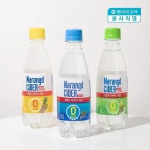 나랑드사이다 350ml 1박스(플레인,파인애플,그린애플)