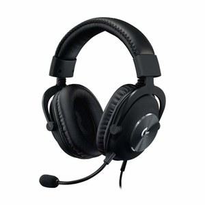 로지텍 G PRO X 유선 게임 헤드셋: 블루 VO!CE 탈착식 붐 마이크 DTS 7.1 50MM 드라이버 USB/3.5MM AUX 예비 메모리 폼 이어 패드 USB DAC 및 가방 포함 PC XBOX PS5 PS4용 - 블랙