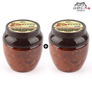 명인 만능 맛된장 땡초 보리된장 530g 2개 햇콩 사용 숙성 강된장 쌈장