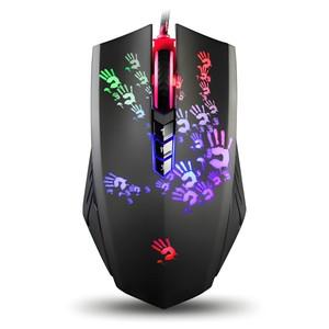A4Tech Bloody A60 게이밍 마우스   RGB 네온 LED, CPI, 8개의 매크로 키, X'Glide 금속 부팅, 1000Hz 조절