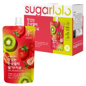 슈가로로 맛있는 곤약젤리 딸기 키위 1.