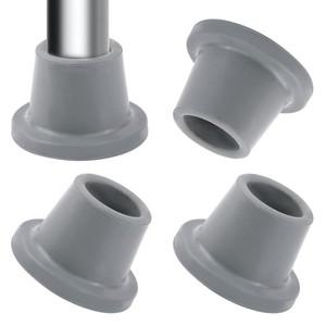 새로운 고무 샤워 의자 다리 캡, 헤비 듀티 회색 커버 28.6MM 교체 발판 욕실 스툴