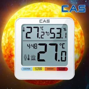 카스 CAS 디지털 체감온도계 온습도계 T700 4단계 고온정보 경보음