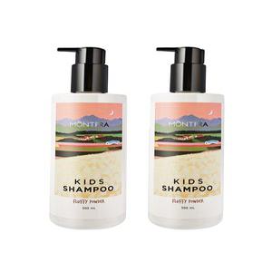 몽프라 2개 초등 키즈 정수리냄새 케어 샴푸 500ml 플러피파우더