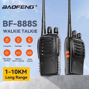 Baofeng BF 888S 워키 UHF 400 장거리 양방향 햄 라디오 송수기  호텔용 2 개