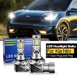 CANbus 기아 니로 2017 2018 2019 LED 헤드라이트 9005 HB3 하이 로우 빔 12V 전구 20000LM 화이트 할로겐